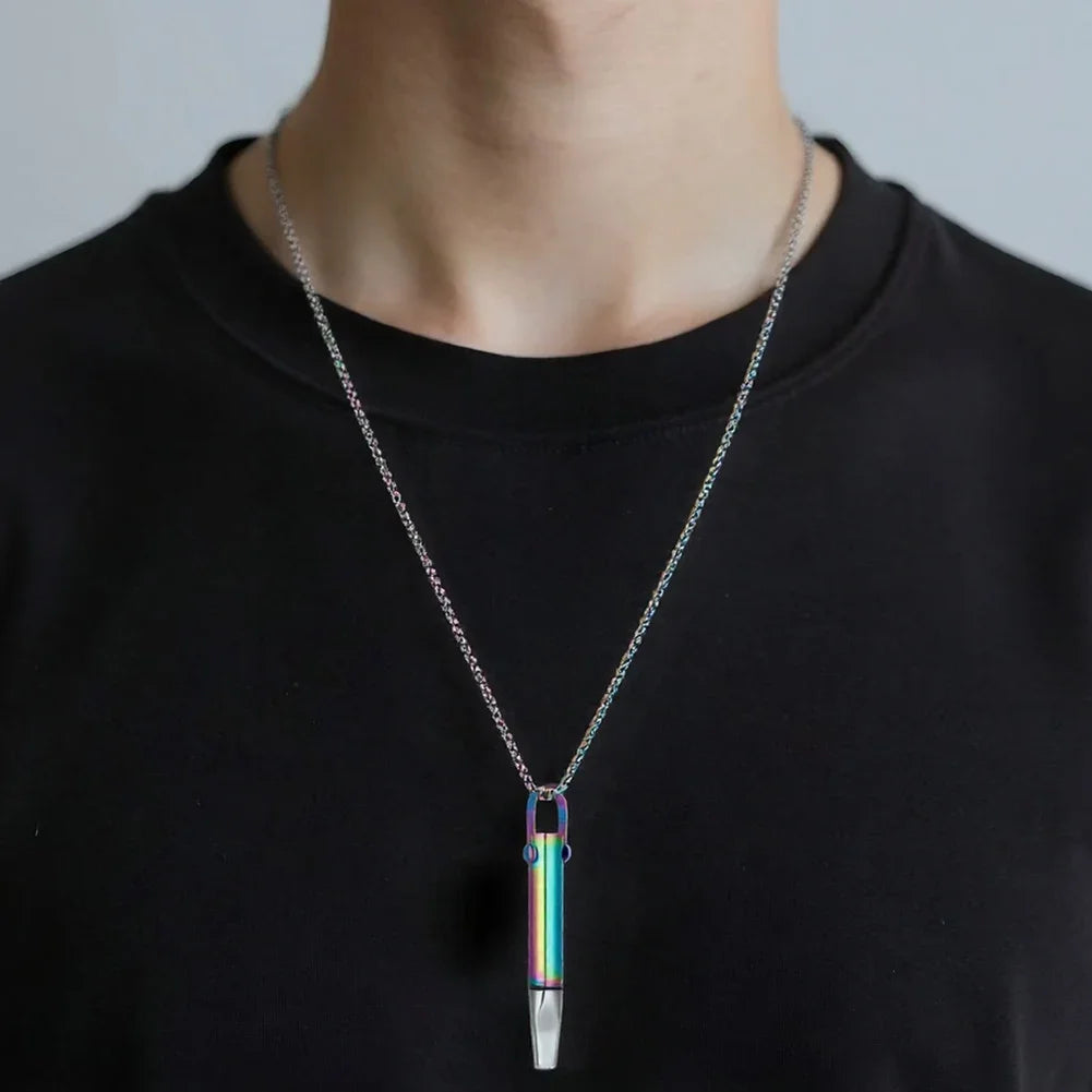 Auxiliary Yoga Meditation Necklace With Built-in Cotton Core Increases Breathing Resistance