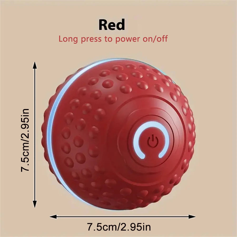 Smart Dog Toy Ball Automatic Interactive Electronic Rolling USB Rechargeable Chew Toy