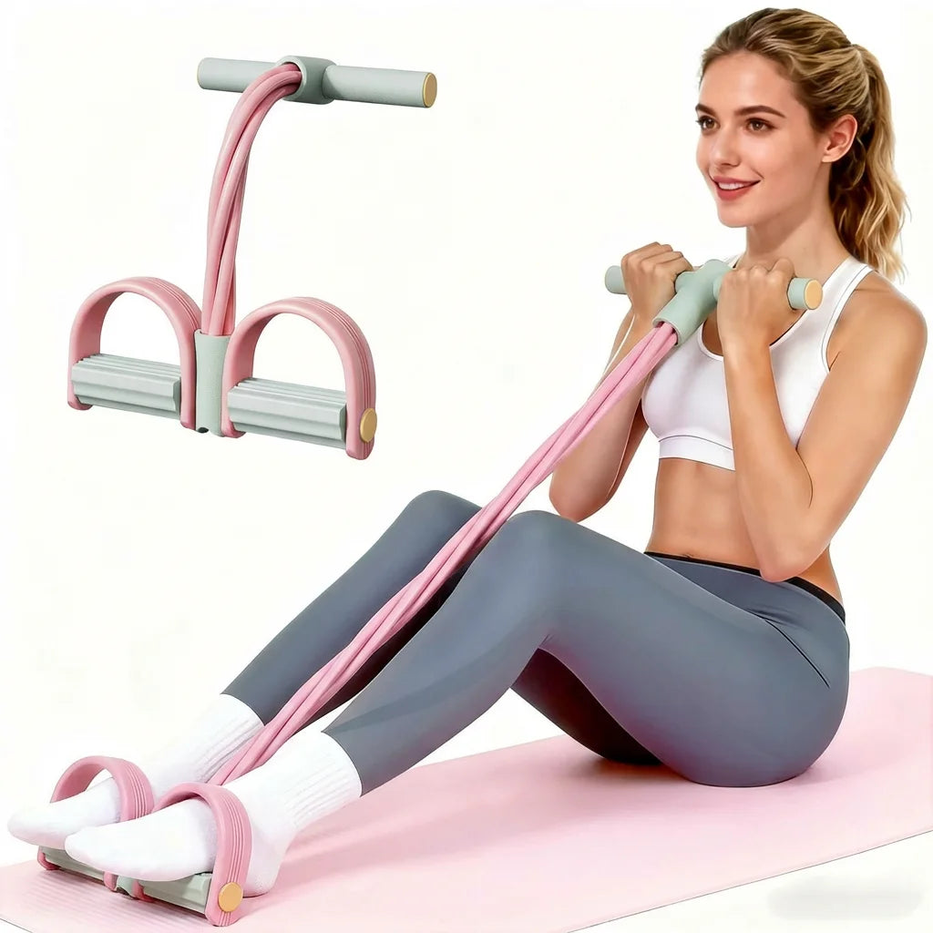 Adjustable Resistance Band Foot Pedal Home Gym Equipment for Waist, Leg, Arm, Full Body Training
