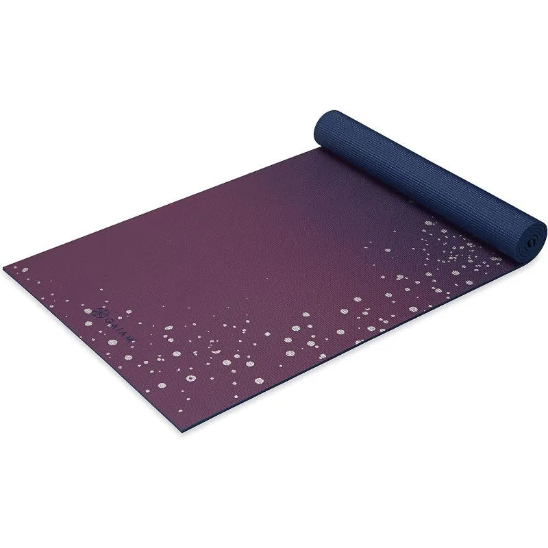 Gaiam Yoga Mat - Premium 6mm Print Extra Thick Non Slip for Yoga, Pilates & Floor Workouts