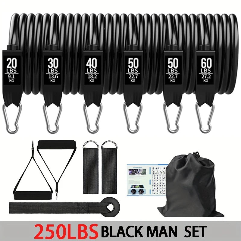 Resistance Bands Set, Exercise Bands With Door Anchor, Handles, Carry Bag, Legs Ankle Straps