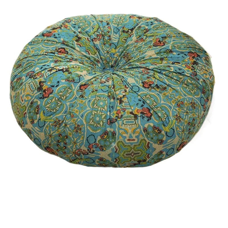 Bohemian Style Thickened Cotton Linen for Ground Tatami Mat Pillow Puff Cushion
