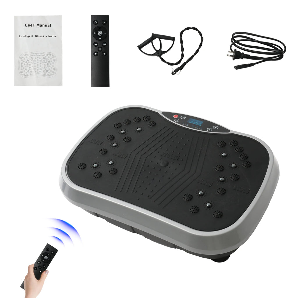 Vibration Plate Exercise Machine Fat-Burning, Shaping Whole Body Workout Portable Fitness Equipment