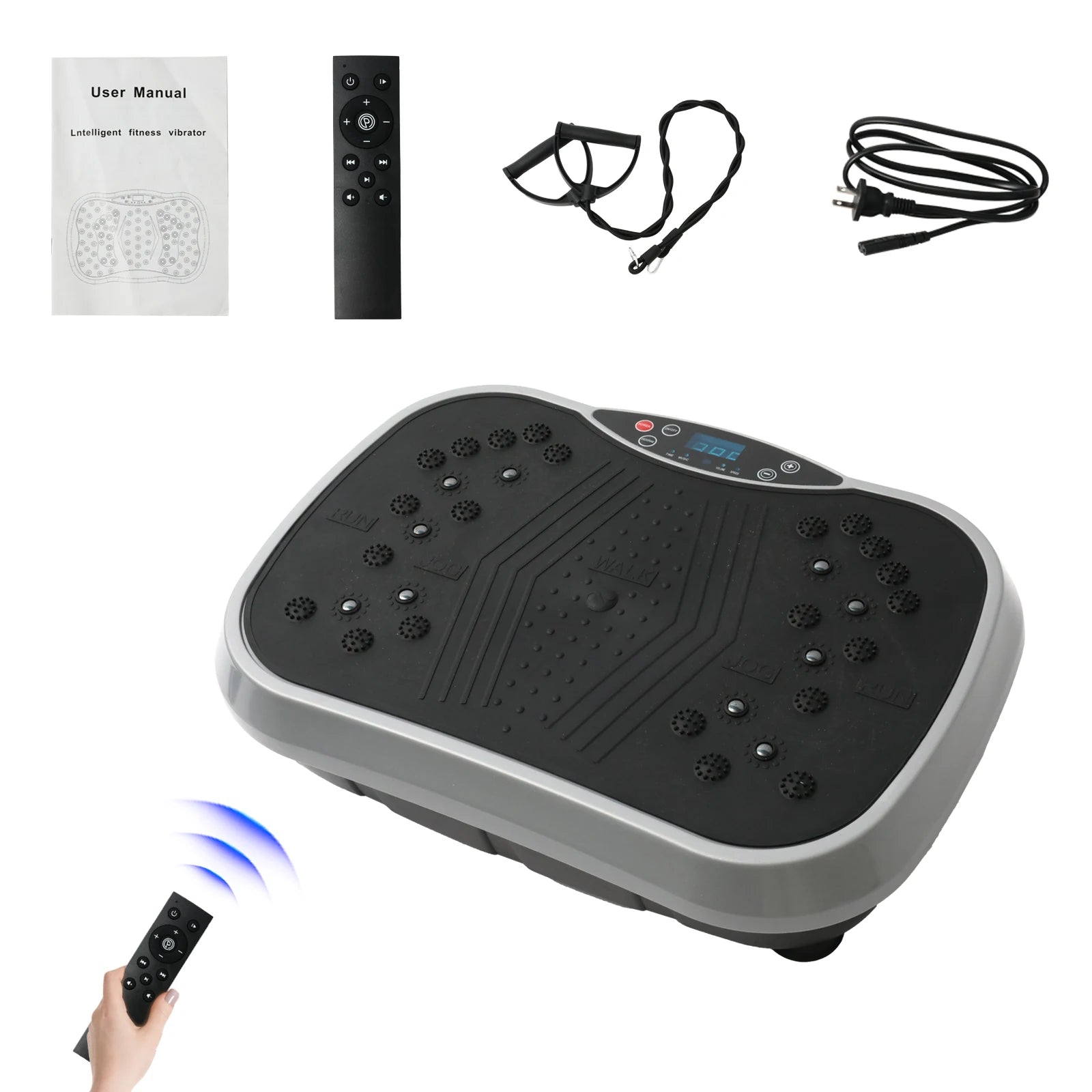 Vibration Plate Exercise Machine Fat-Burning, Shaping Whole Body Workout Portable Fitness Equipment