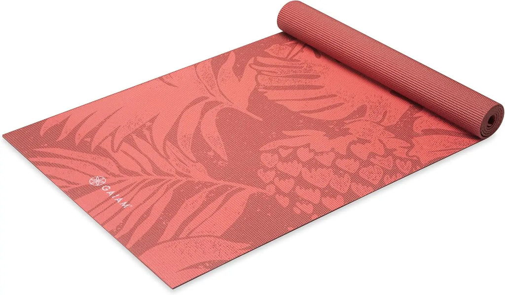 Non-Slip Yoga Mat for Pilates & Floor Exercises, Durable Fitness Mat with Print Design