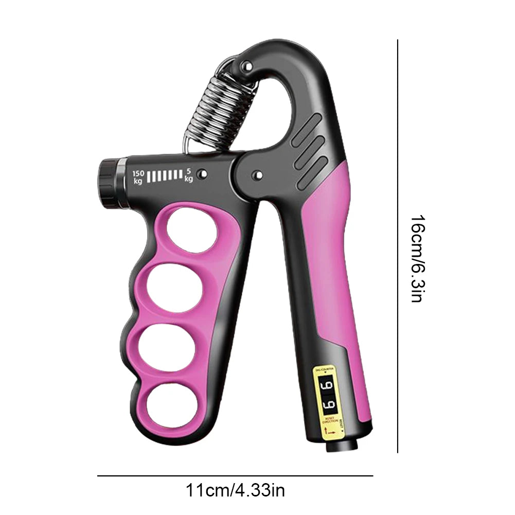 Hand Grip Strengthener 5-100Kg Adjustable Resistance Wrist Expander Anti Slip with Counter