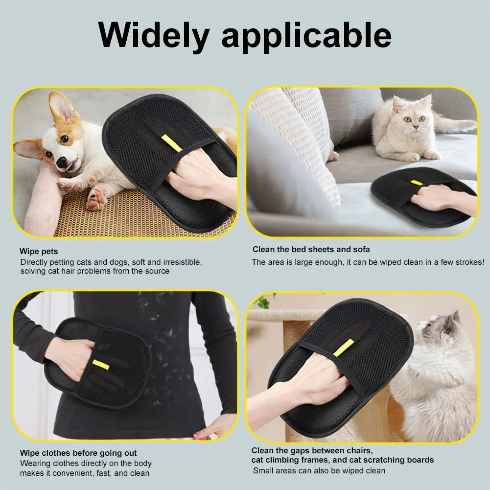 Pet Grooming Reduce Shedding Glove hair remover for all pets