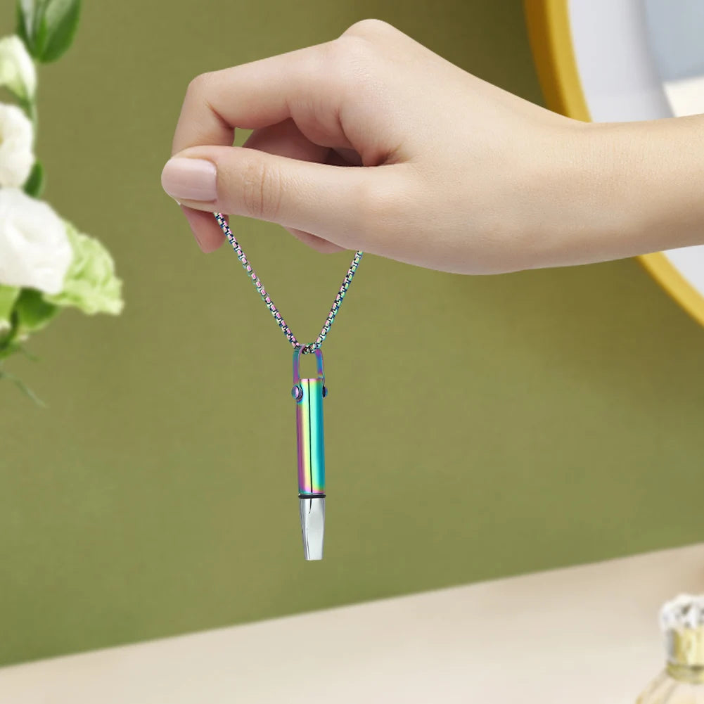 Stress Anxiety Necklace Mindfulness Breathing Tool Natural Calming Relief Quit Smoking