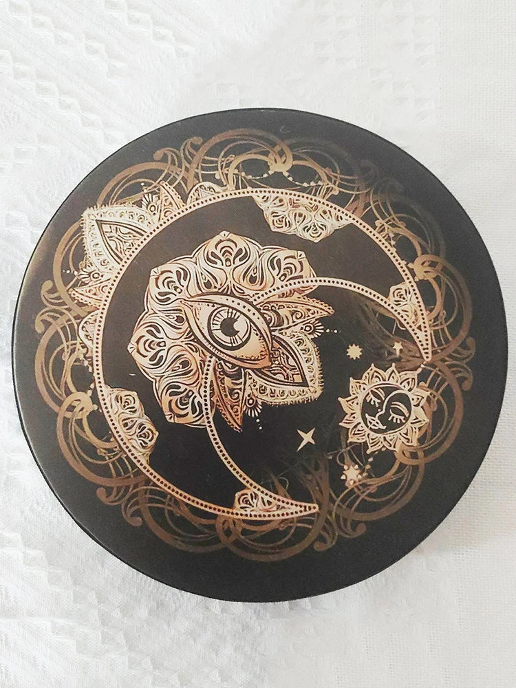 Alchemical Moon Drum Shaman Drum Tree of Life Sound Healing Tool for Spiritual Music Meditation