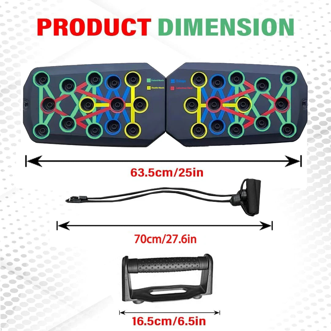 Push-up Board Set Portable/Foldable Multifunctional Fitness Equipment For Chest Abdomen Arms/Back