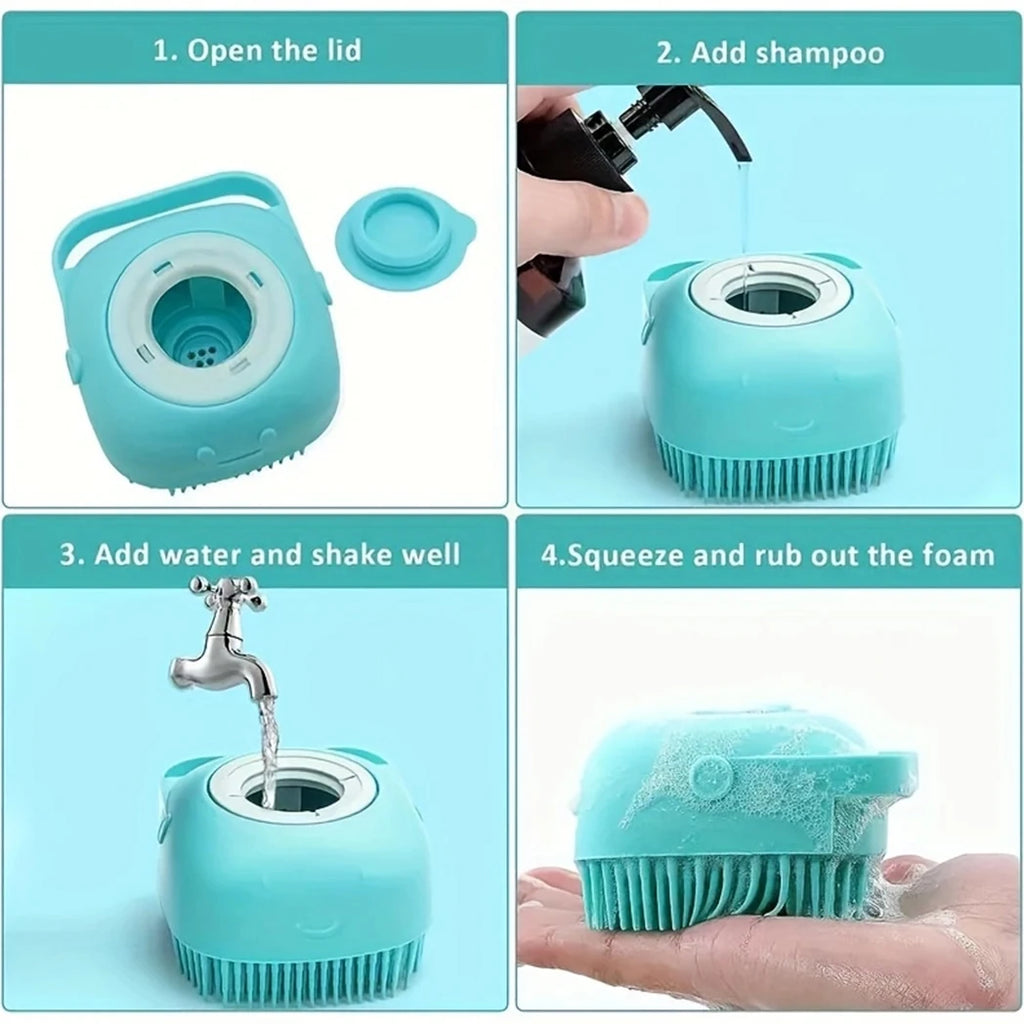 7 Pack Pet Grooming Set, Hair Removal Comb, Flea Comb, Shampoo Brush, Pet Nail Clippers, Toothbrush Set