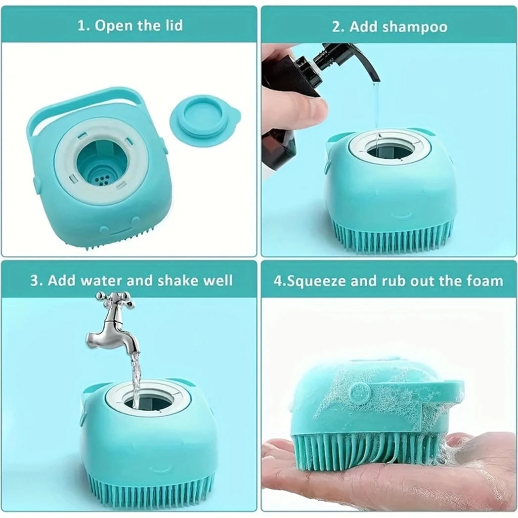 7 Pack Pet Grooming Set, Hair Removal Comb, Flea Comb, Shampoo Brush, Pet Nail Clippers, Toothbrush Set
