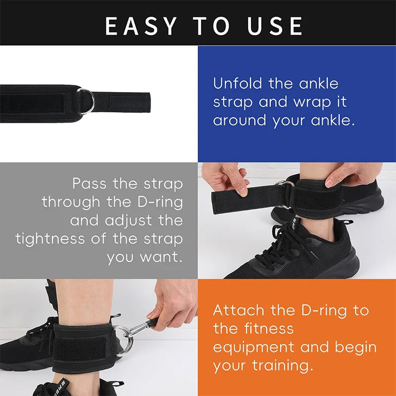 Exercising Resistance Belt, Puller, Leg Strength Training, Tie Strap, Foot Loop Buckle, Elastic Rope Protector