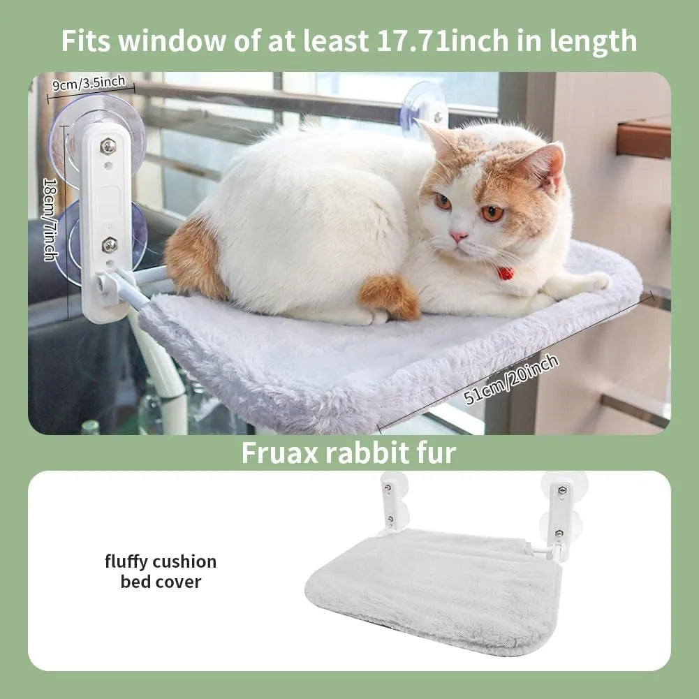 Cozy Cat Hammock - Durable Hanging Bed for Cats and Kittens, Space-Saving Design, Easy to Install