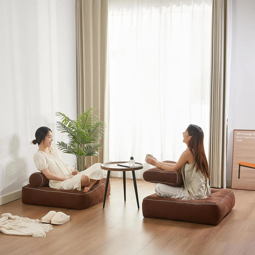 35.4x33.5 Inch Floor Pillow, Large Cushion with Removable Washable Cover - Ultra Soft Plush Filling