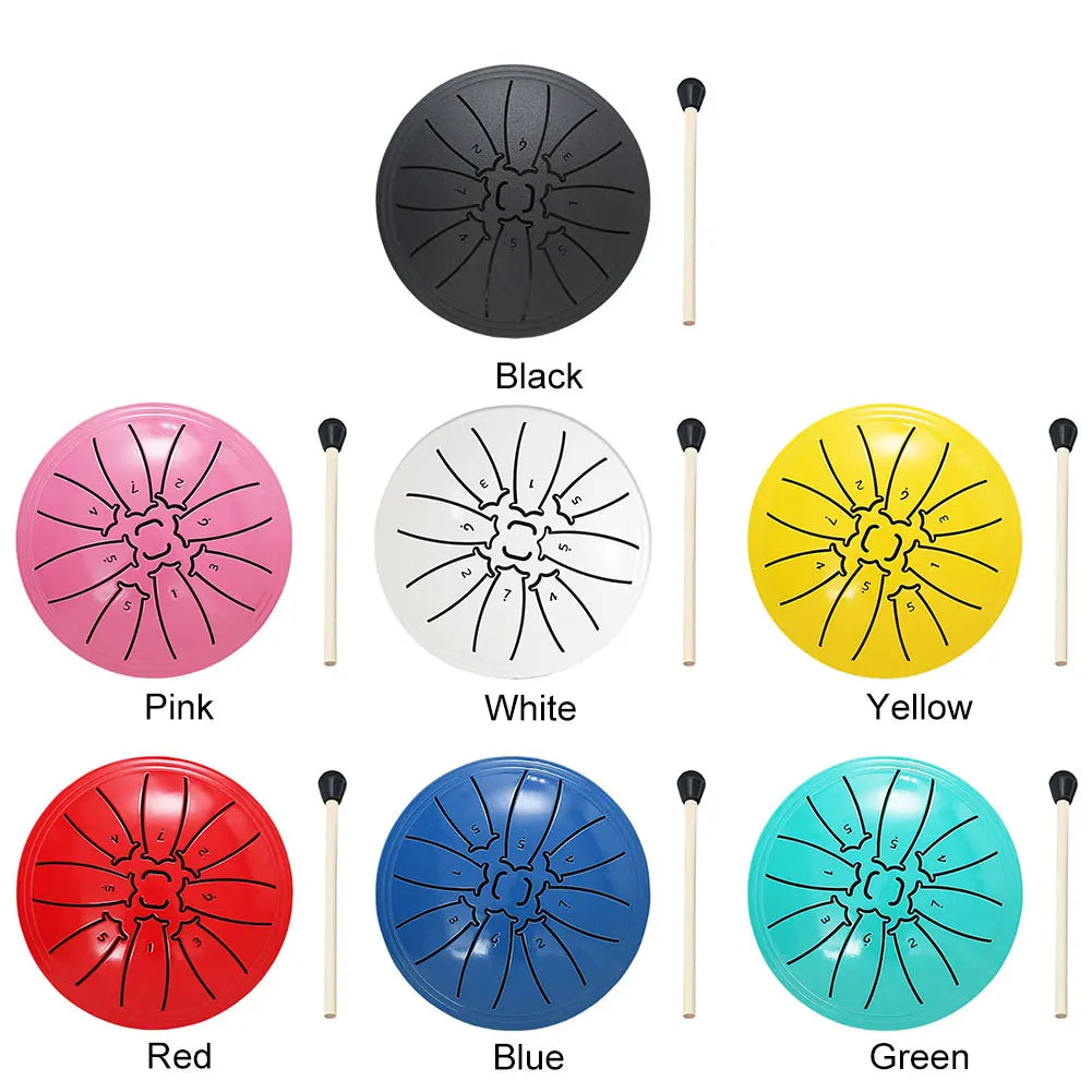 4 Inch 8 Notes Handpan Drum with Drum Mallet Percussion, Rain Drum for Yoga Meditation
