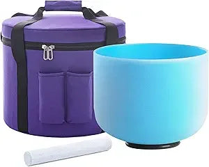 Outlets! Crystal Singing Bowl 3Pcs  for Sound Healing with  Suedce Stick and Bag