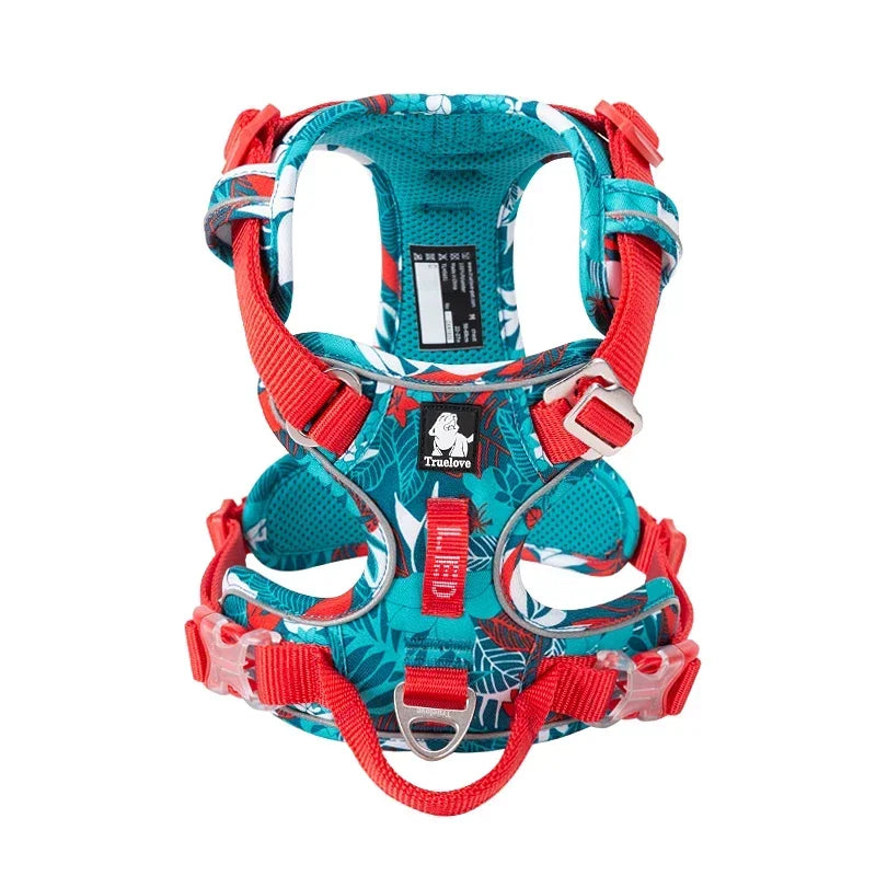 Truelove Pet Dog Harness Camouflage Reflective Nylon Easy to Adjust