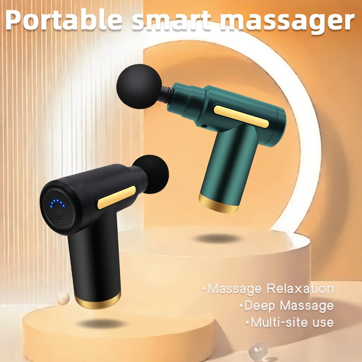 Long endurance TYPE-C electric massager with six adjustable levels, silent, multifunctional