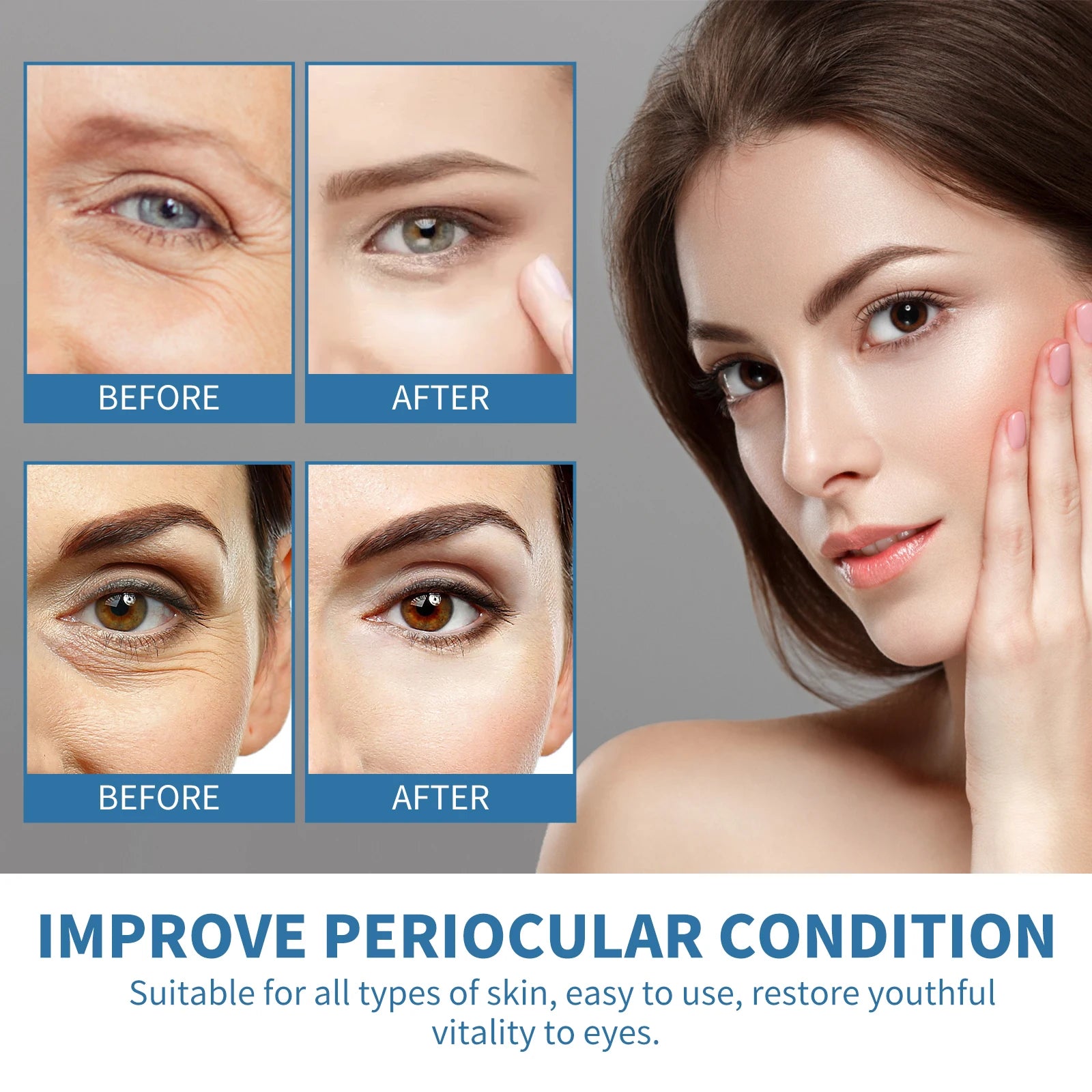 Collagen Eye Mask Relieves Puffiness, Lightening, Replenishing, Fades Wrinkles, Tightening