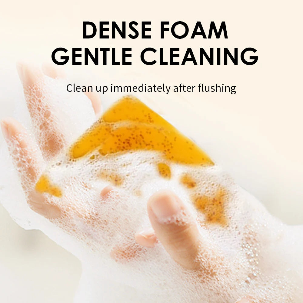 5Pcs Turmeric, Lemon Acid, Kojic Acid Handmade Soap Natural Skincare Bar for Moisturizing And Exfoliating