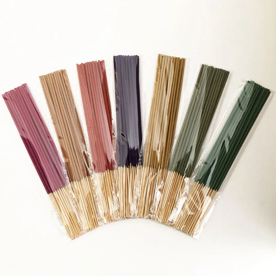 14 Sets of 280 Incense Sticks, Lavender, Milky Fragrance, Jasmine, Rose, Sandalwood, White Sage and Dragon's Blood Scents, Long-Lasting Fragrance
