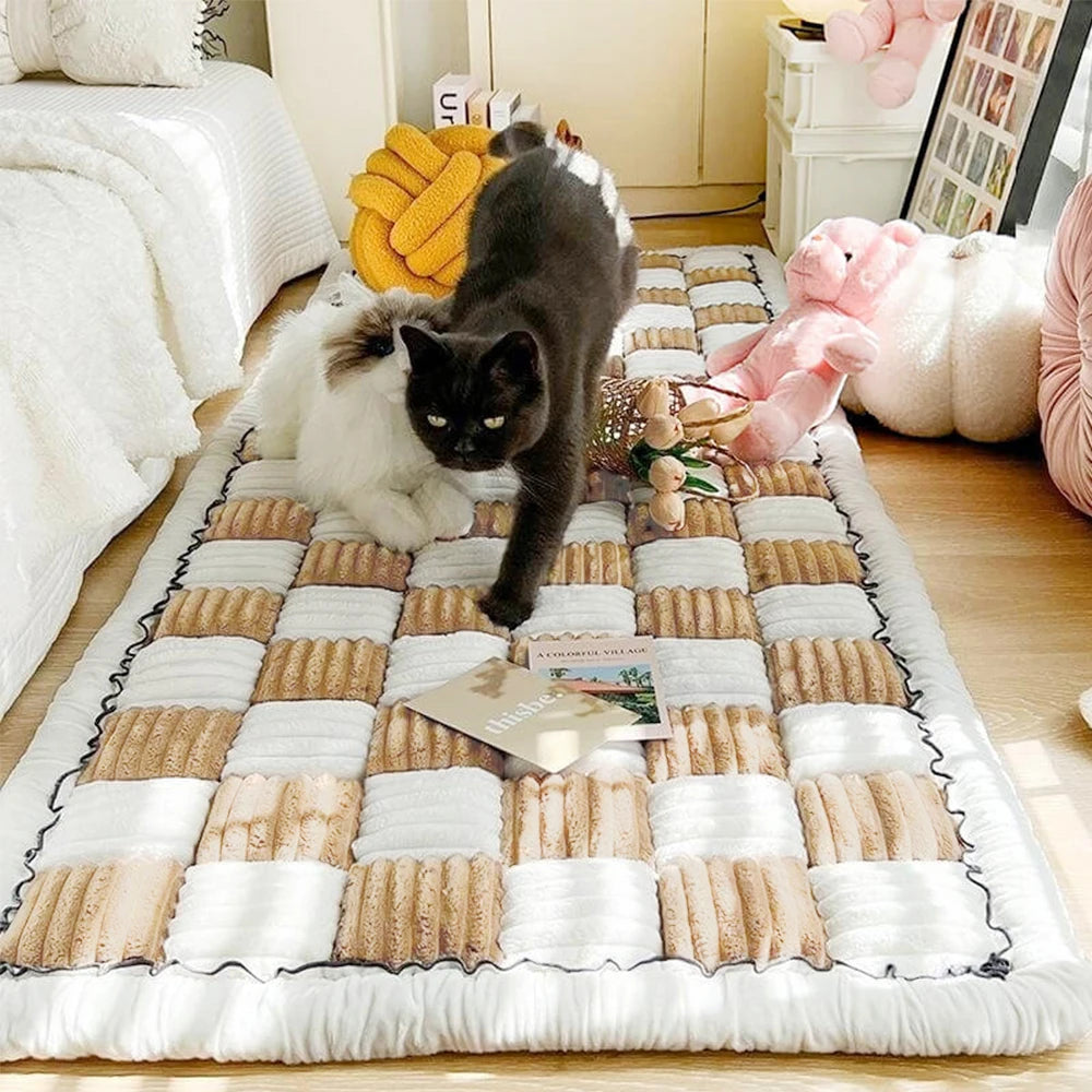 Pet Bed Mat Warm, Scratchable Blanket Anti-slip, Washable Cushion Couch Cover Protector