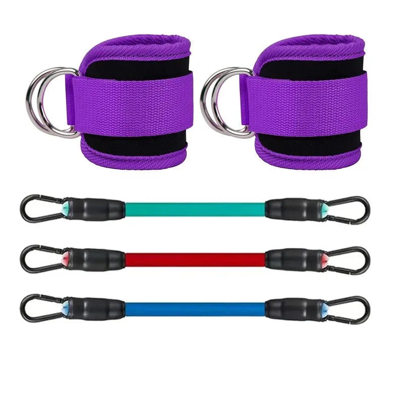 Exercising Resistance Belt, Puller, Leg Strength Training, Tie Strap, Foot Loop Buckle, Elastic Rope Protector