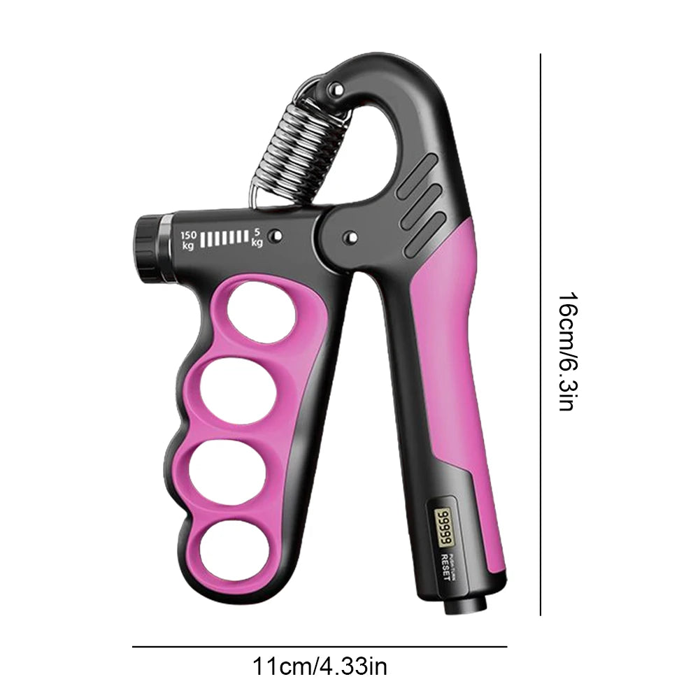 Hand Grip Strengthener 5-100Kg Adjustable Resistance Wrist Expander Anti Slip with Counter