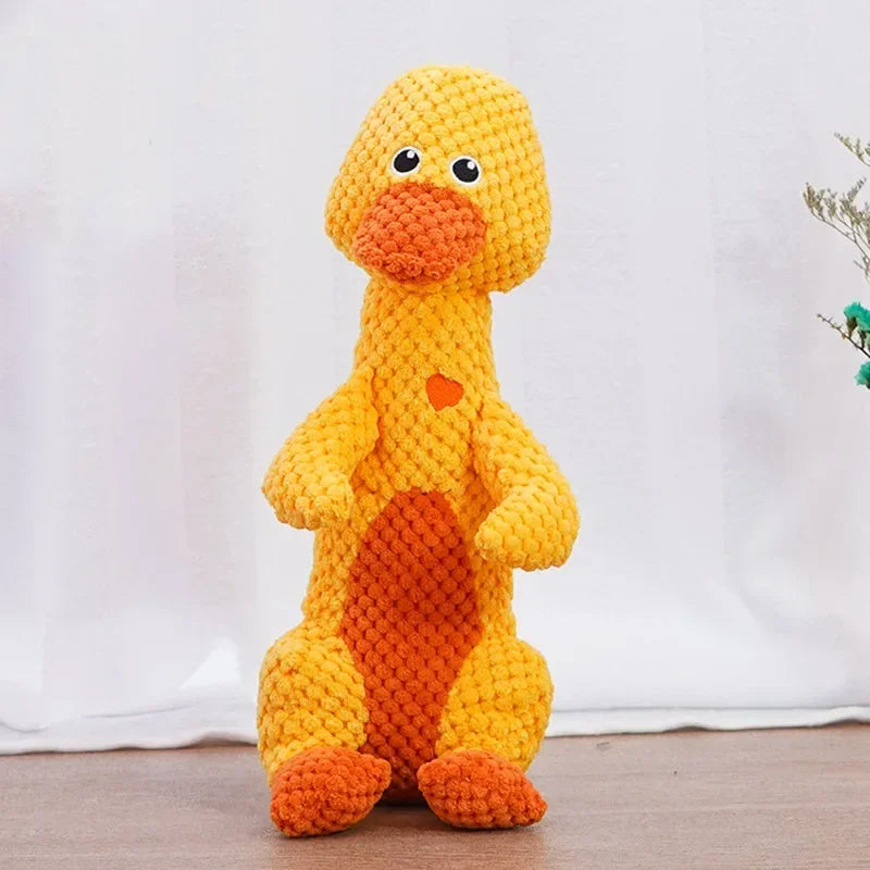 Squeaky Pet Toys for Medium, Large Dogs Plush Chew Toys in Animal Shape