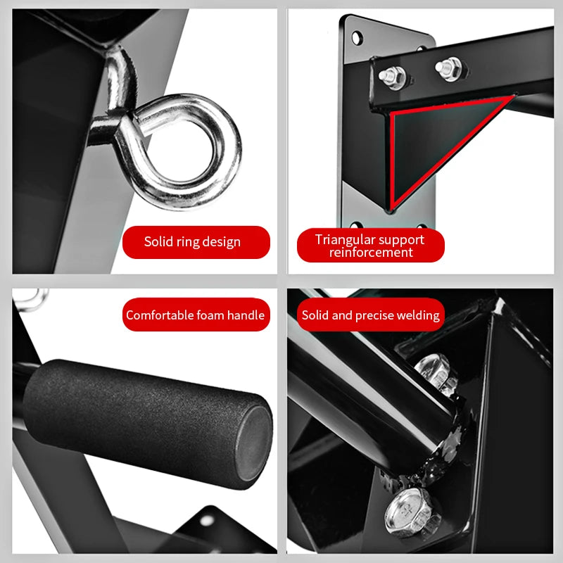 Wall-Mounted Pull-Up Bar-Drill Installation, Home Gym Equipment for Fitness and Strength Training