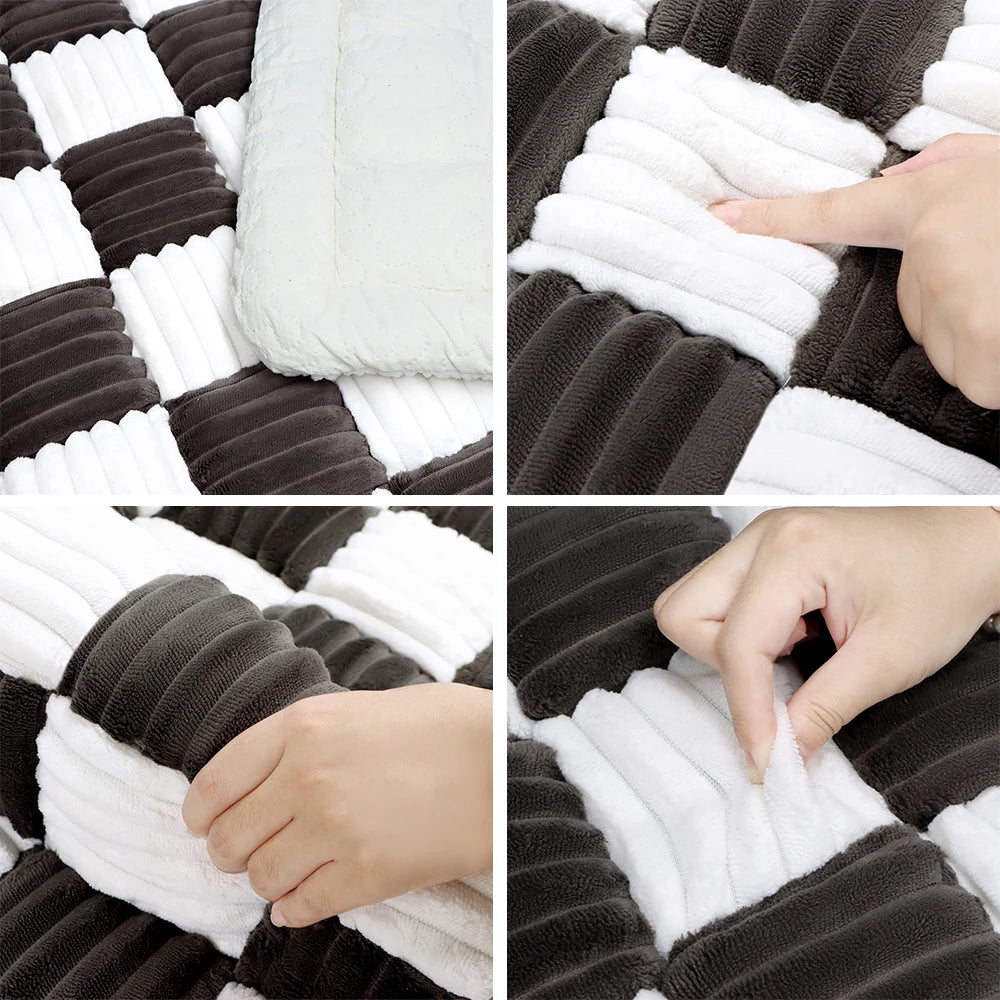 Pet Bed Mat Warm, Scratchable Blanket Anti-slip, Washable Cushion Couch Cover Protector