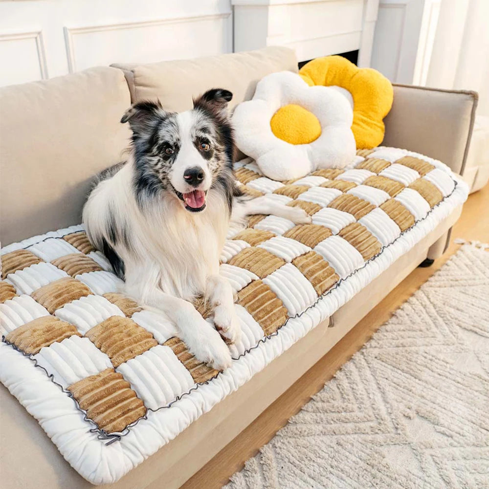 Pet Bed Mat Warm, Scratchable Blanket Anti-slip, Washable Cushion Couch Cover Protector