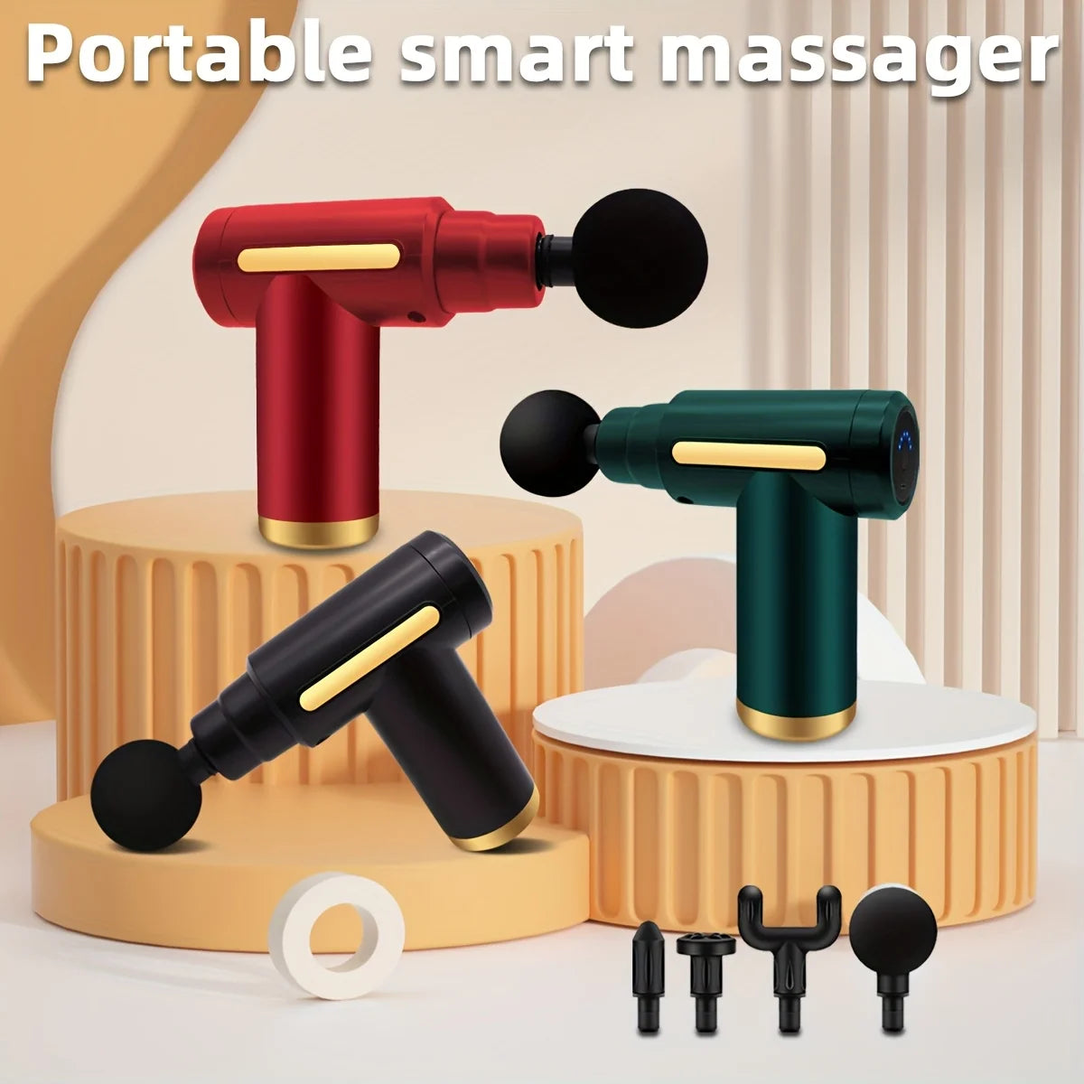 Long endurance TYPE-C electric massager with six adjustable levels, silent, multifunctional