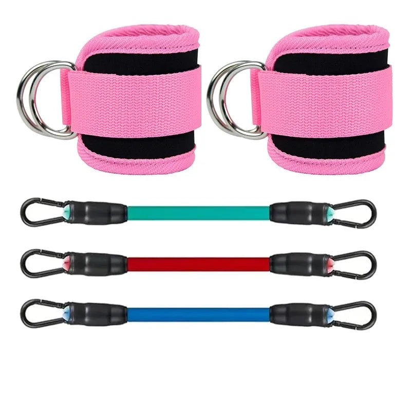 Exercising Resistance Belt, Puller, Leg Strength Training, Tie Strap, Foot Loop Buckle, Elastic Rope Protector