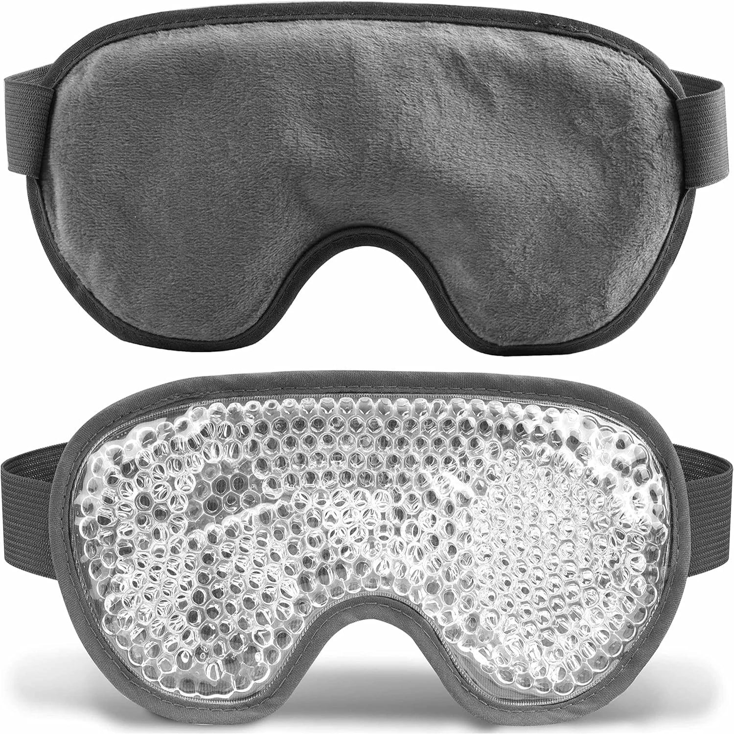PVC Eye Mask Cooling Eye Mask, Hot Cold Compress Gel Beads for Puffy Eyes, Dark Circles Reducer