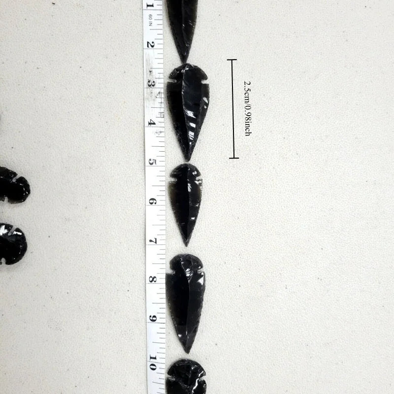 Obsidian Crystal Points Bulk Lot 2-3 g Each – Natural Volcano Glass Healing Stones