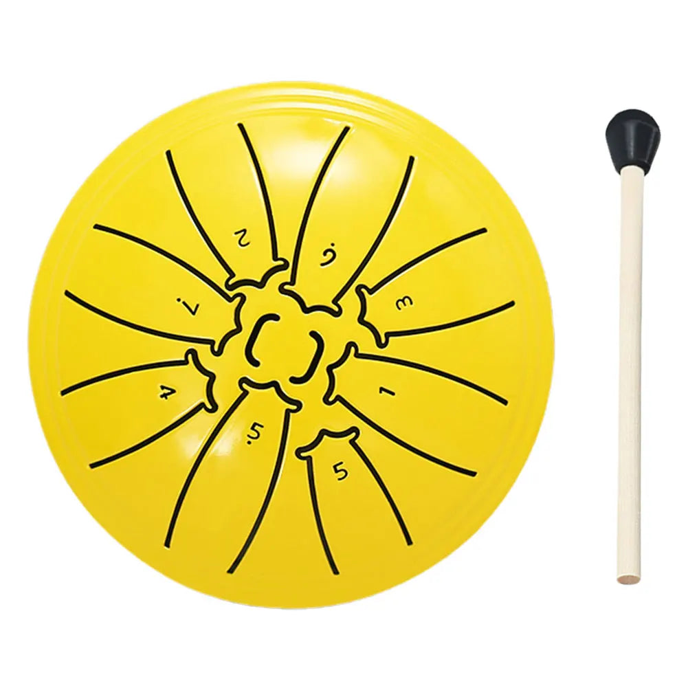 4 Inch 8 Notes Handpan Drum with Drum Mallet Percussion, Rain Drum for Yoga Meditation