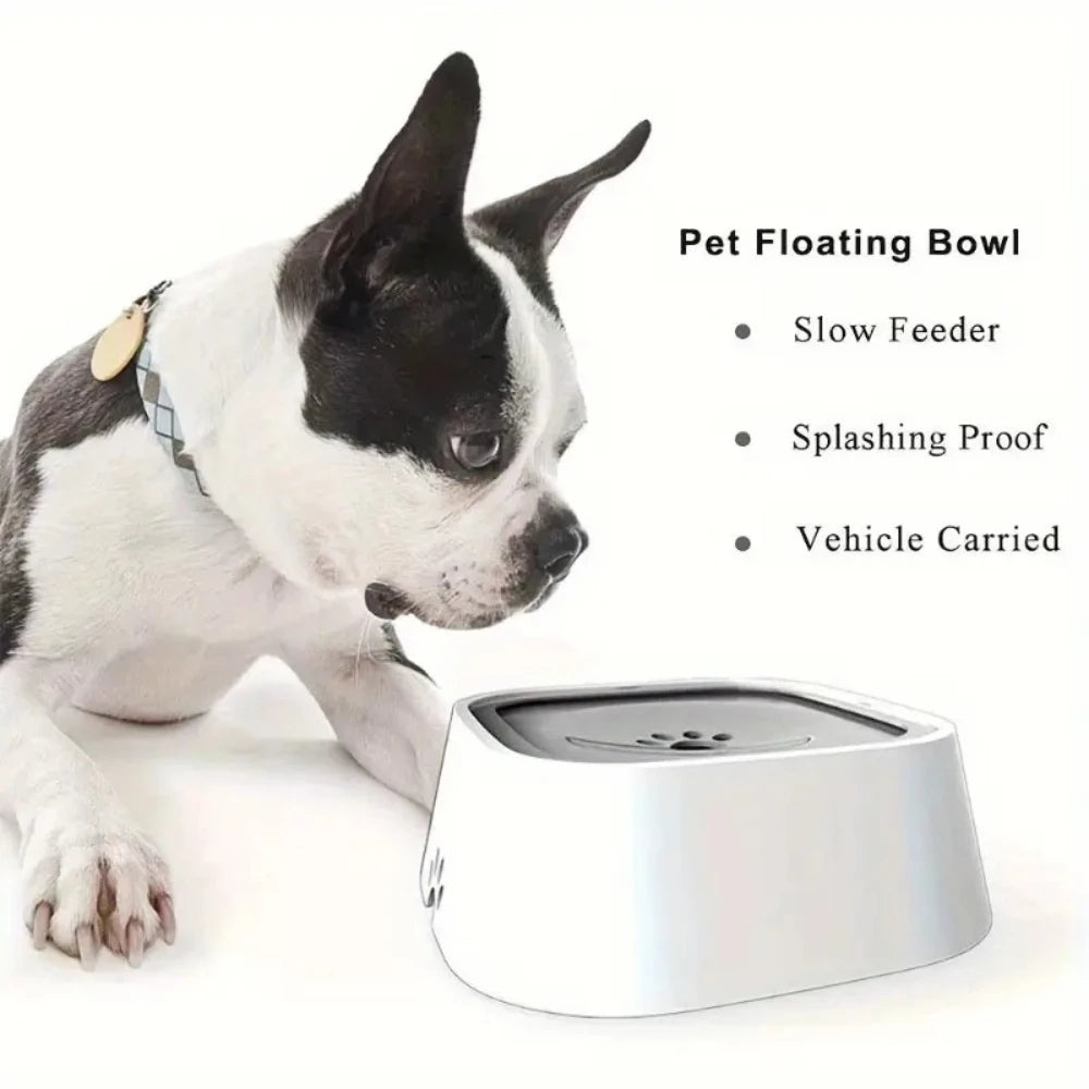 Non-Slip Floating Spill-Proof Travel Dog Bowl with Filter for Pets - Portable Water & Food Dish
