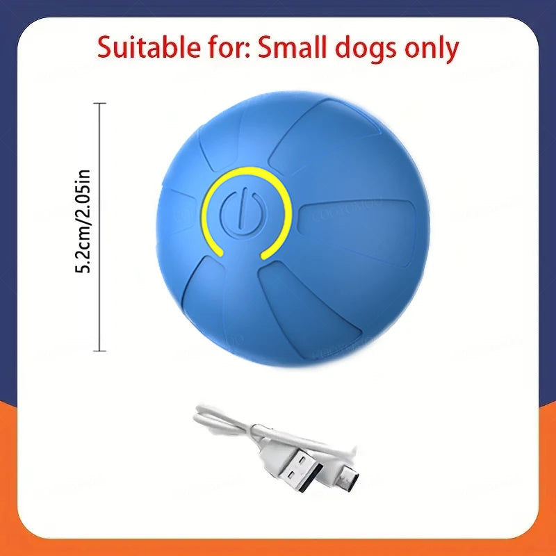 Smart Dog Toy Ball Automatic Interactive Electronic Rolling USB Rechargeable Chew Toy