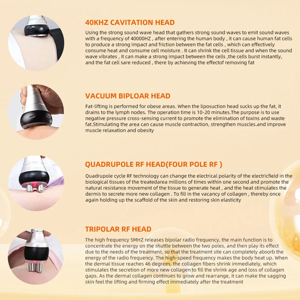 4IN1 Body Slimming Machine Massager, Skin Tighten, Face Lifting Suction With Gel