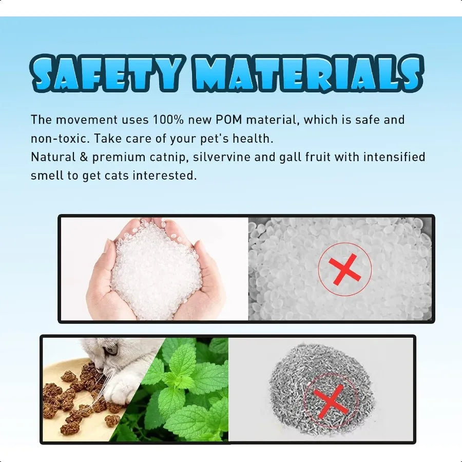 Cat Toys Flapping Wings Penguin, Chirping Bird Interactive Catnip, Touch Activated, Rechargeable