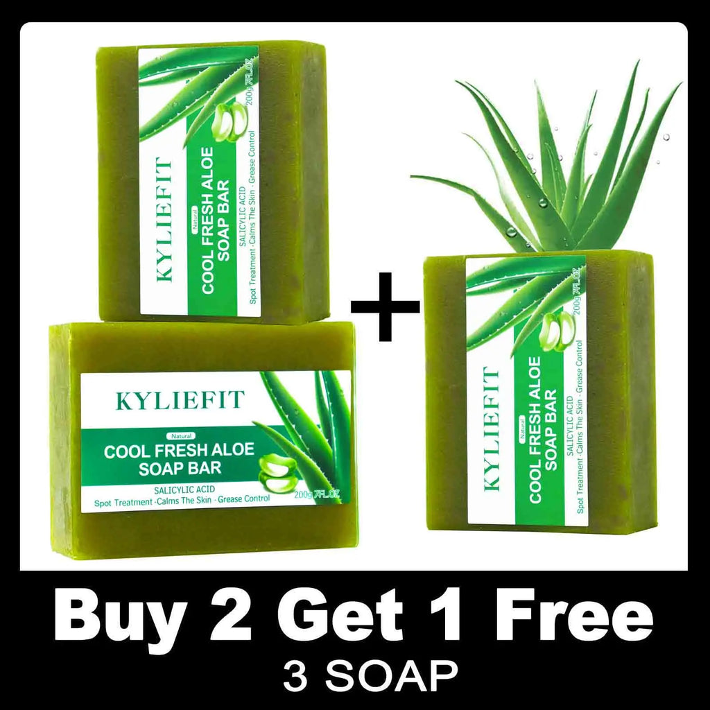 Aloe Vera Soap Bar With All Natural Ingredients, Reduce Dark Spots, Brightening, Oil Control, Clean Skin, Exfoliation
