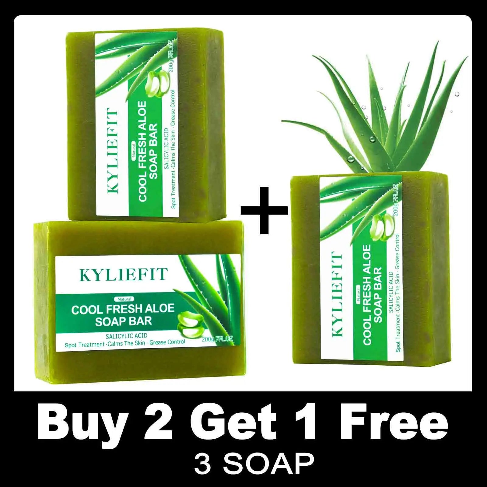 Aloe Vera Soap Bar With All Natural Ingredients, Reduce Dark Spots, Brightening, Oil Control, Clean Skin, Exfoliation
