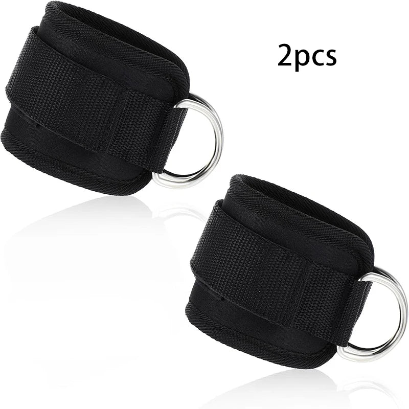 Adjustable Ankle Cuffs - Leg Workout Cuffs for Glute & Thigh Training, Cable Machine Exercise Accessories