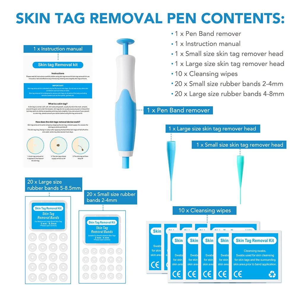 2 IN 1 Auto Micro Skin Tag Remover Device, Mole, Wart Remover Beauty Tools