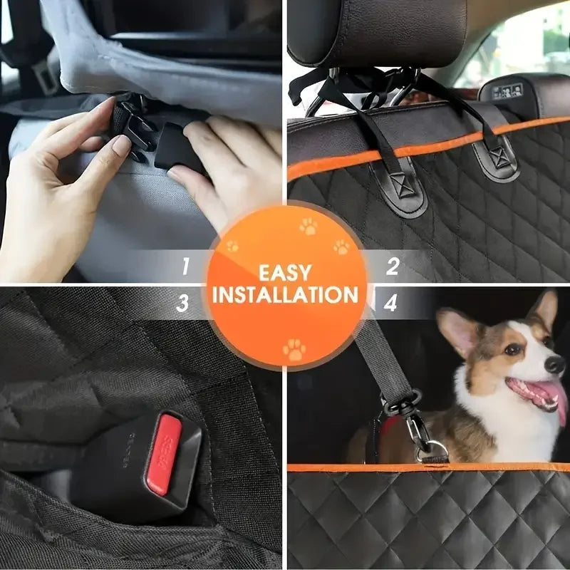 Dog Car Seat Cover for Pets 100% Waterproof, Hammock, Scratch Proof, Nonslip, Durable, Soft Back Seat Cover