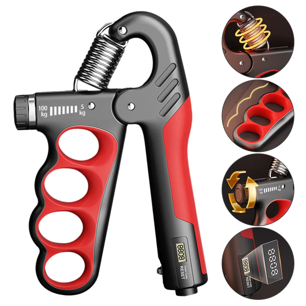 5-100KG Grip Strength Trainer Adjustable Resistance Hand Gripper for Muscle Building Recover