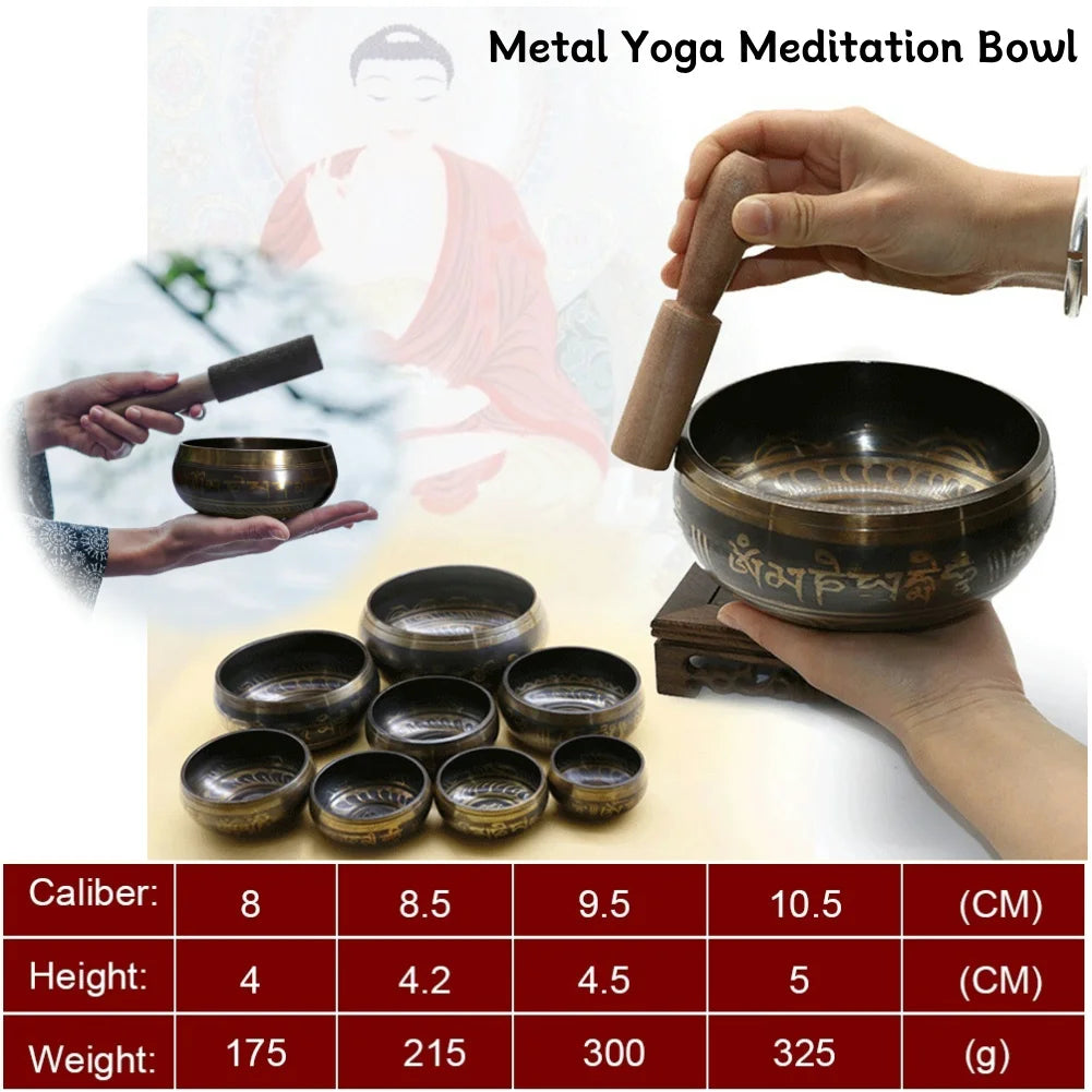 Nepal Tibetan Sing Bowl Yoga, Meditation, Fengshui Handmade Bronze Chime Bowl