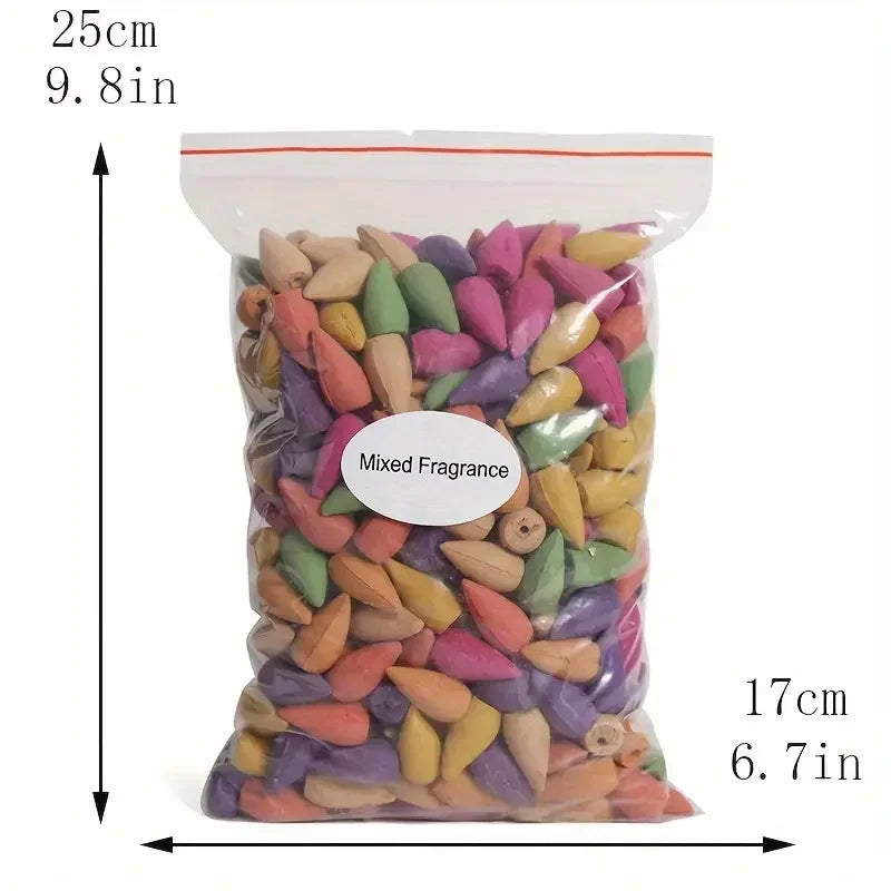 Mixed Waterfall Smoke Backflow Natural Incense Cone Multi-scented